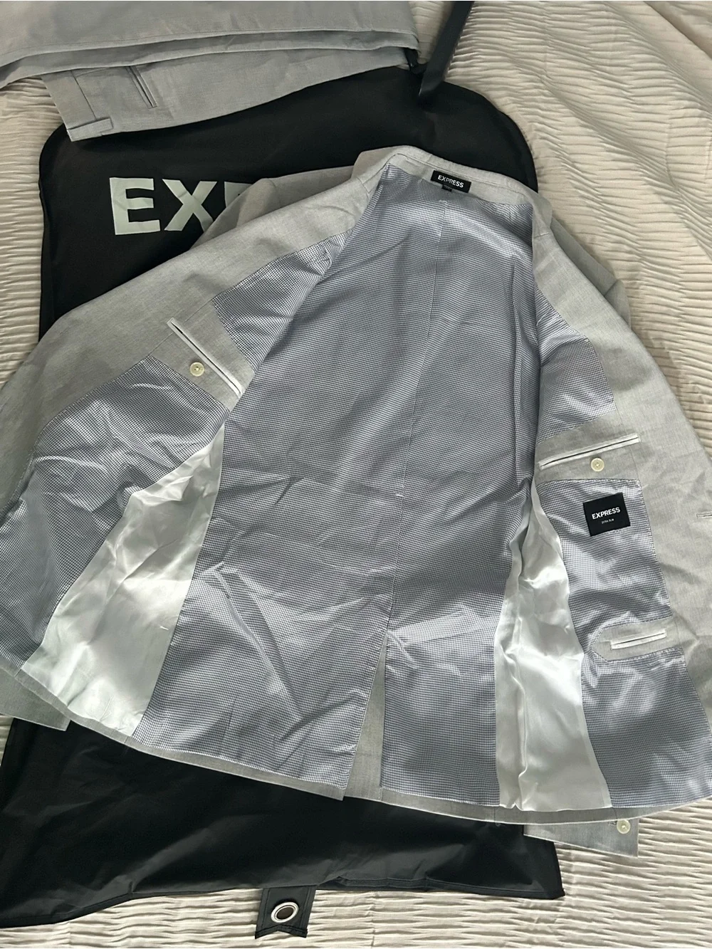 Express Black Garment Cover with White Logo